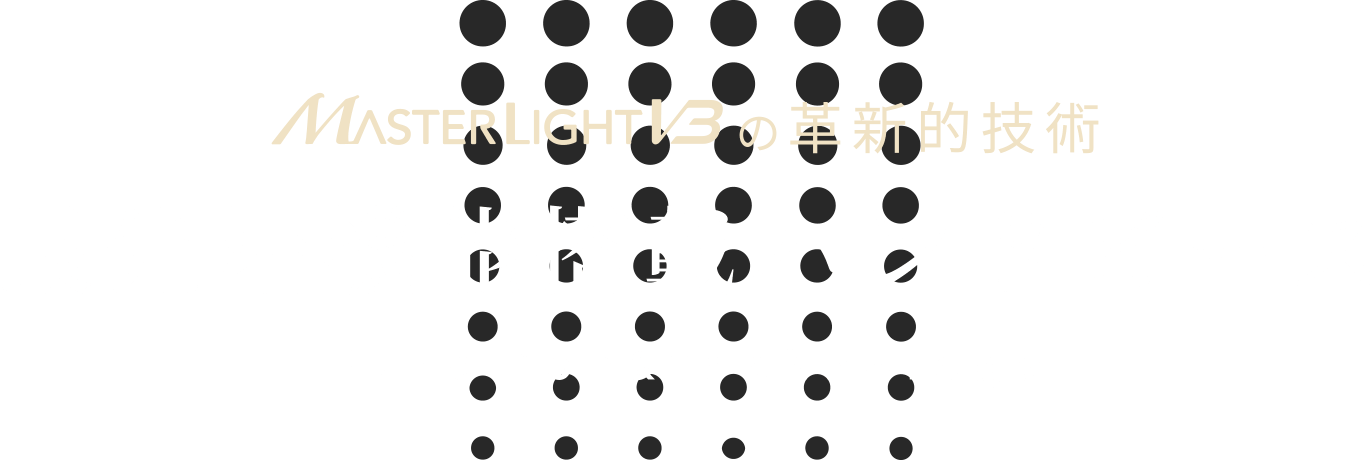MasterLightV3の革新的技術 最先端機能搭載ハンドピース